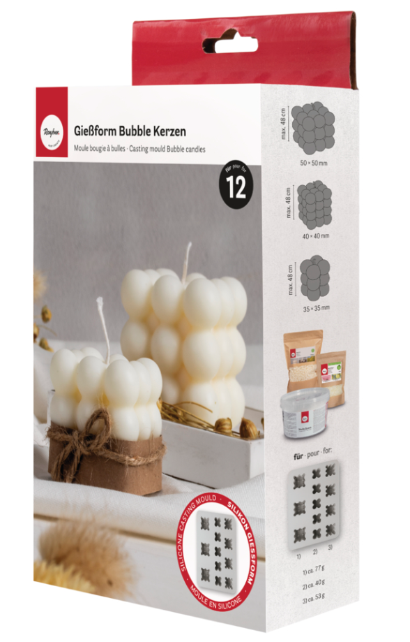 Kerzengießform Bubble